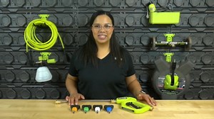 RYOBI Premium Pressure Washer Foam Blaster w/ Automotive Accessory Kit and 1/4 in. x 50 ft. 3600 PSI Flexible Hose RY31PF05-RY31AMK01-RY31HPH02