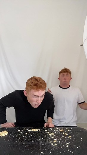 Sibling Duo Attempts the Cracker Challenge