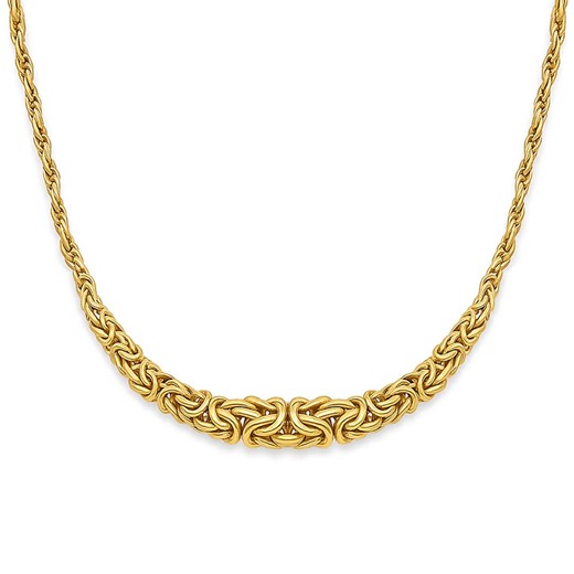 14K Gold Graduated Byzantine Necklace for Women | Bold Luxury Byzantine Collar | Chunky Gold Statement Necklace | Gift for Her - Etsy