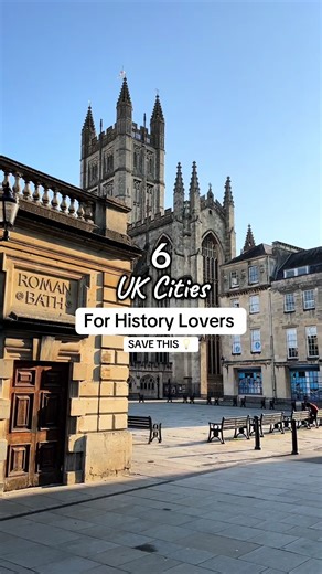 History lovers, this one’s for you 🏰 6 UK cities you need to visit in 2026! Add them to your travel bucket list. Which is your favourite UK city? #city #citybreak #traveltok #uktravel #sykescottages