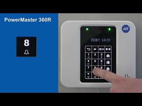 How to enable 'chime on & off' on your alarm - PM360R Panel - ADT UK