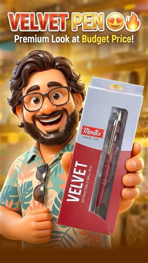 Your everyday writing partner 📝 Montex Velvet Click Ball Pen 🖊️ #nitsway #musthave #montexpens