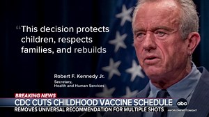 CDC cuts child vaccine schedule, removes universal recommendation for multiple shots