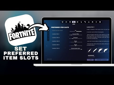 How To Set Preferred Item Slots In Fortnite in SECONDS!