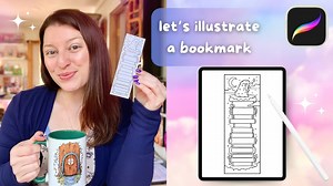 Illustrate A TBR Bookstack Bookmark in Procreate To Use, Gift, Or Sell In Your Online Shop | Melanie Bess | Skillshare