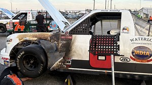 Norm Benning escapes fiery incident at Talladega and looks forward to next race