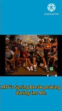 The MTV's Spring Break Party Was At It's Peak During the 90s