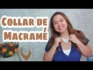 Collar de Macramé - Complementos de moda de Macrame jewelry