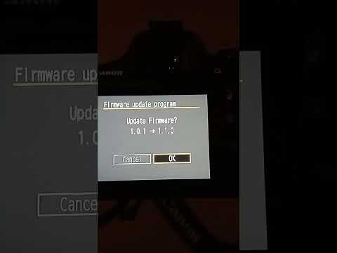 Process of updating firmware for Canon EOS 2000D Camera #photography #canon #LilfourEmpire