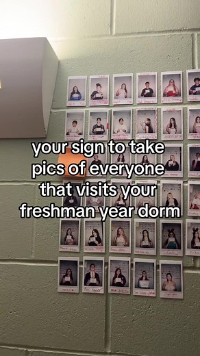 the visitors of bischoff 124 ❤️ #freshmanyear #college #dorm #polaroid #ramapocollege #nj