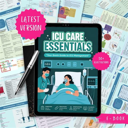 Ultimate ICU Nursing Guide PDF | Critical Care Notes, Lab Values, Trauma, Emergency & Clinical Nursing Study Guide - Etsy