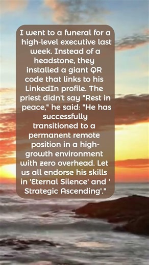 LinkedIn in HEAVEN?! 🪦📲💼