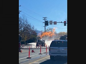 Gas Line Fire Contained In Concord