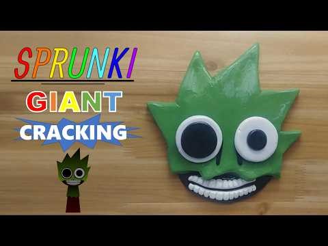 GIANT Sprunki OWAKCX horror clay cracking 거대 스프룬키 호러 오왁크스 점토 부수기