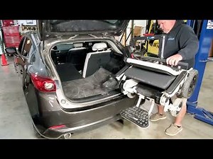 Mobility One Installs a "Smart Lifter LM Range" using a Fold & Go wheelchair in a 2018 Mazda 3