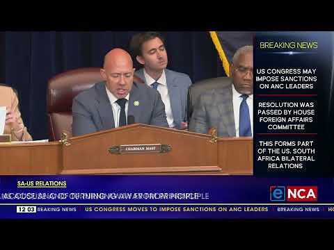 US congress considering bill to impose sanctions on ANC leaders