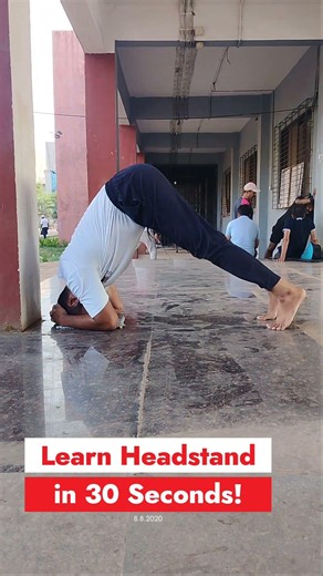 Learn Headstand in 30 Seconds #fitness