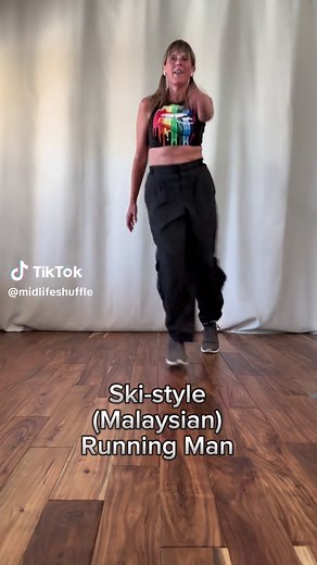 Shuffle Dance Tutorial. Repost. This is the ski style running man, sometimes referred to as the Malaysian running man. #Shuffle #shuffledance #shuffletutorial #learntoshuffle #beginnershuffler #howtoshuffle #midlifeshuffle