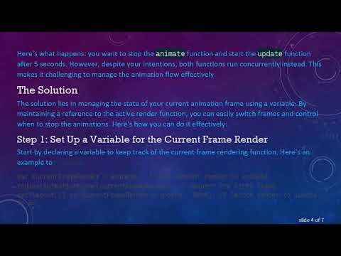 How to Cancel requestAnimationFrame After a Timeout in JavaScript