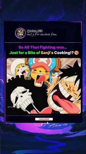 All for Sanji’s Cooking! 🍳🔥[ ONE PIECE ]