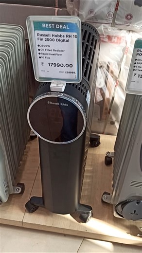 Russell hobbs rh10 fin 2500 oil filled room heater review in Hindi 2026 #roomheater