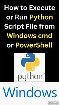 How to run Python script file from Windows CMD or PowerShell