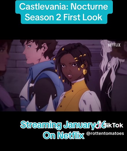 Official trailer for #Castlevania Nocturne Season 2 - streaming January 16 on Netflix. #rottentomatoes #tv #tvshow #tvtok #series #season2 #nocturne #anime #netflix #trailer #teaser #firstlook