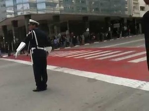 مرور جلالة الملك محمد السادس بساحة الامم بمدينة طنجة