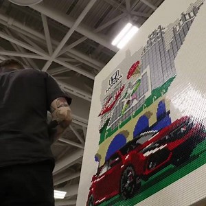 Sean Kenney's art with LEGO bricks on Reels