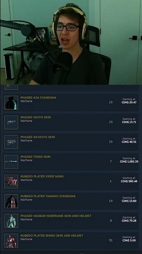 Trade Warframe Skins On Steam Marketplace!