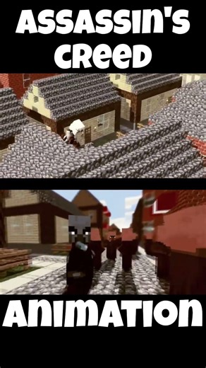 Assassin's Creed, but as a Minecraft Animation #shorts #minecraft #gaming