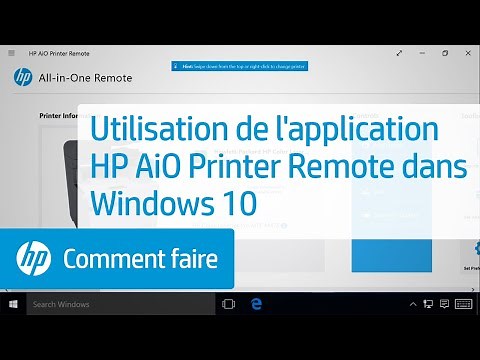 Utilisation de l'application HP AiO Printer Remote sous Windows 10