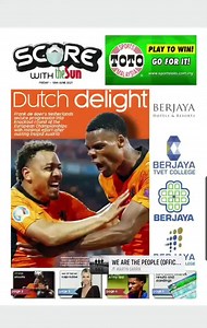Get EURO 2020 SCORE with theSun iPaper special pullout daily from June 10 to July 12, 2021. Today’s copy: https://bit.ly/3cPXwR6 Download and save as PDF to keep for memories  Spread the word! Share this with your family and friends. #thesundaily #euro2020 #uefaeuro2020 #footballnews #footballhighlights #bolasepak #thesun | The Sun Malaysia | Facebook