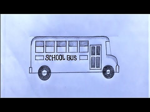 How to Draw a School Bus | Easy Pencil Drawing Tutorial