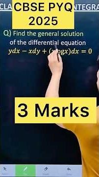 Q) Find the general solution of the differential equation 𝑦𝑑𝑥−𝑥𝑑𝑦+(𝑥log𝑥)𝑑𝑥=0 #maths