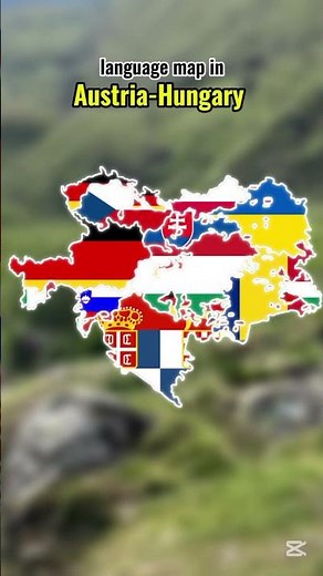 Language map of Austria-Hungary 🇦🇹🇭🇺 #geography #mapping #map
