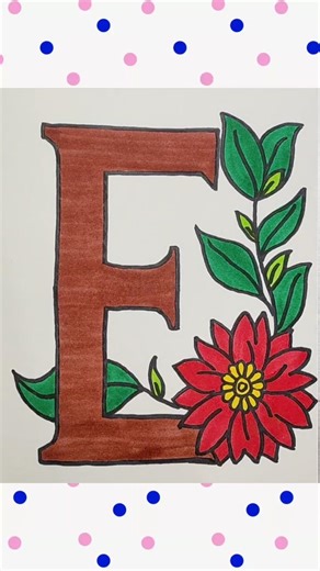 Let's colour the alphabet E. #art #alphabet #alphabetabcd #coloring #drawing #satisfying #eforegg
