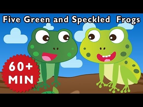 Five Green and Speckled Frogs and More | Nursery Rhymes from Mother Goose Club!