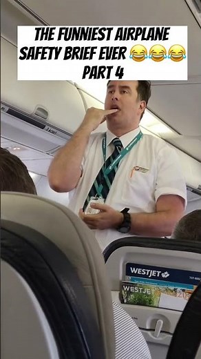 Funniest Airline Safety Brief EVER 😂 - Part 4