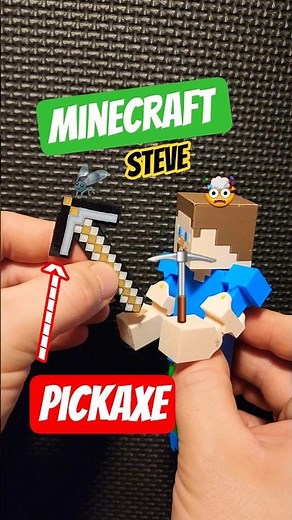 3D Printed Minecraft Steve with new hand and pickaxe ⛏️