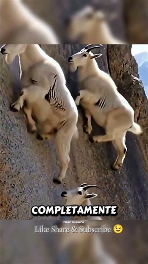 Este Animal Desafía la Gravedad en las Montañas 😱🏔️