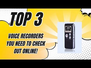 👍 Top 3 Voice Recorders You NEED to Check Out Online! ✅ [2024]