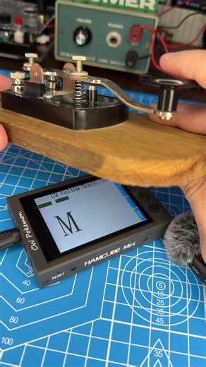 Morse Code Straight Key Practice #morsecode #hamradio #hobby