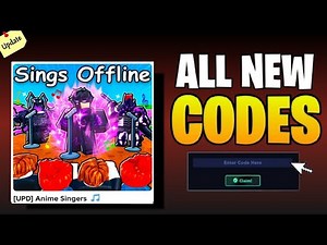 *SECRET UPDATE* |Anime Singers CODES 2025 |ROBLOX Anime Singers CODES