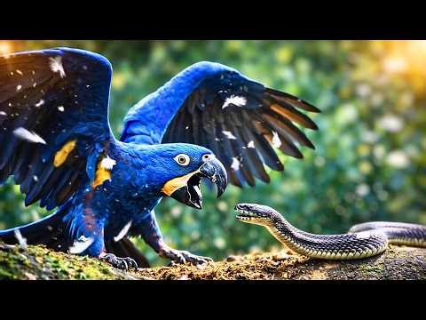 Discover the Beautiful Hyacinth Macaw Living Freely in Nature
