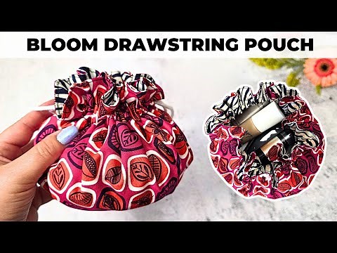 Round Drawstring Pouch Tutorial | Easy Sewing Project for Beginners