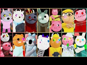 Piggy Custom Character Showcase Remastered All Jumpscares!