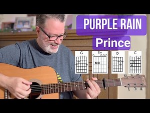 How to Play Purple Rain | Easy Acoustic Version for Beginners