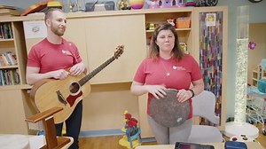 Happy Minnesota Music Therapy Week! Beth and Heath are celebrating by sharing what we do here at the hospital. Note: we pre-recorded today's Facebook live session. Beth and Heath are excited to read your comments and respond during next week's session! | Gillette Children's