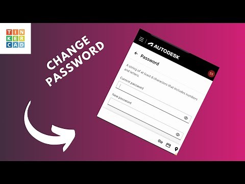 how to change password on tinkercad